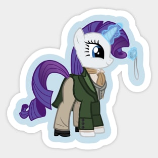 Rarity as the 8th Doctor Sticker